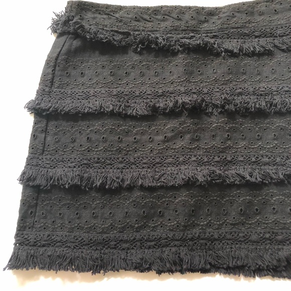 Anthropologie HD in Paris Tiered Fringe Skirt - Picture 3 of 8
